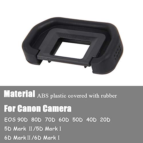 90D EB Viewfinder Eyepiece Eyecup Eye Cup for Canon EOS 90D/80D/70D/60D/50D/40D/20D/5D Mark ⅡⅠ/6D MarkⅡⅠDigital Camera [2 Packs], Replace Eyepiece EB, Fire Rock Camera Eyecup Accessories EB