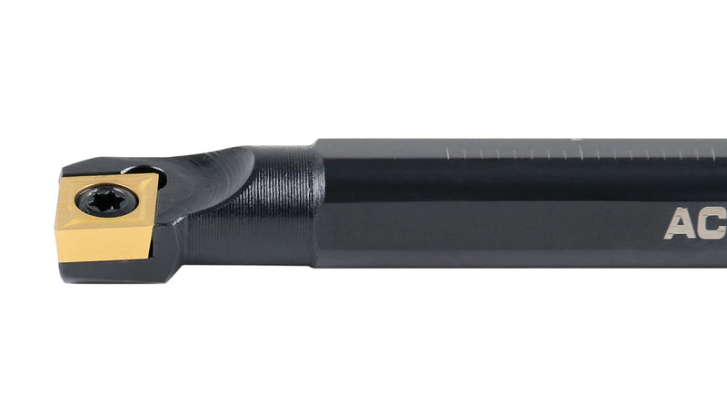 [Australia - AusPower] - Accusize Industrial Tools 1/2'' x 7'' Overall Length, Rh Sclcr Indexable Boring Bar with Ccmt32.5 Carbide Inserts, P252-S403 1/2" with CCMT32.5 insert 