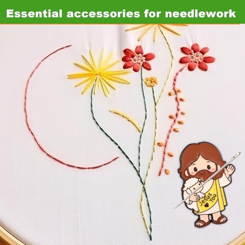 Jesus Needle Holder, Funny Magnetic Cross Stitch Needle Holder, Practical Craft Accessories for Embroidery, Cross Stitch, Needle Painting and Sewing