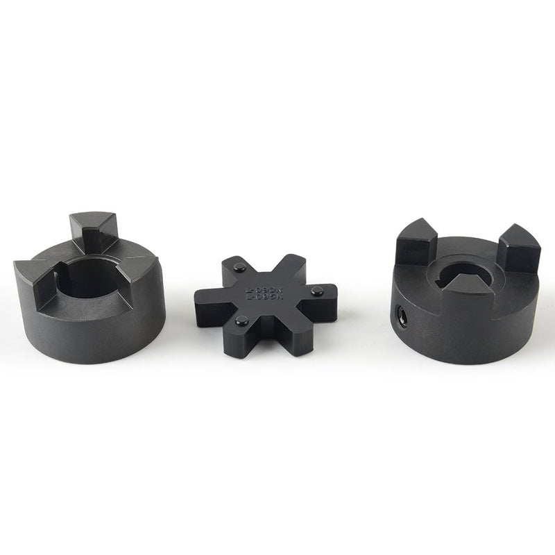 [Australia - AusPower] - 3/4" to 1" L090 3-Piece L-Jaw Coupling Set & Buna-N NBR Rubber Spider for Log Wood Splitter 