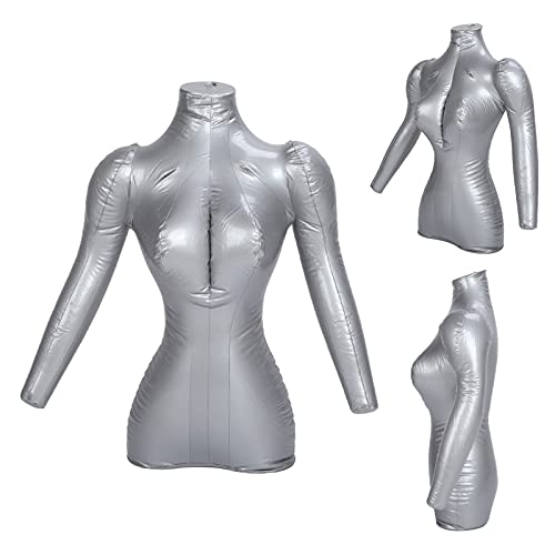 Inflatable Female Mannequin Half Body, Inflatable Mannequin Clothing Display Model Made of PVC Material, Female Coat Upper Body, Inflatable