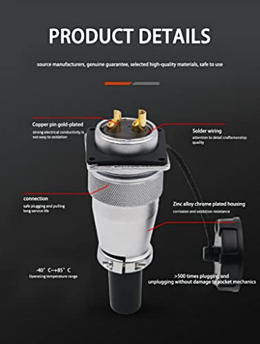 WEIPU WS28 Aviation Wire Panel Power Cable Chassis Metal Connector Male Female Plug Socket Outdoor Car Electrical Industrial Signal Connector (TQ+Z 1 Female Plug & 1 Male Socket, 24pin)…