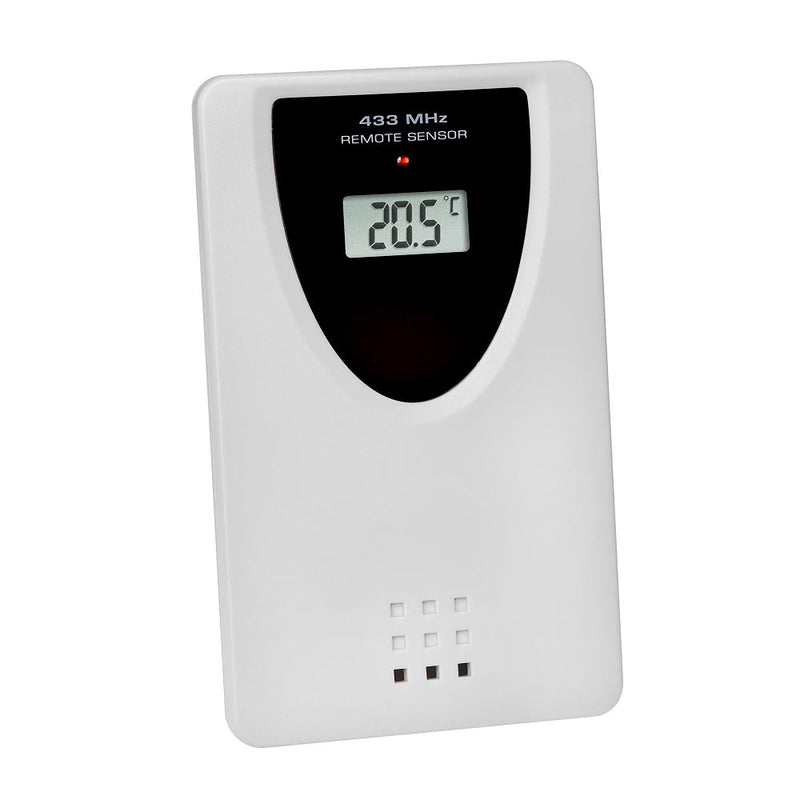 [Australia - AusPower] - TFA Dostmann Temperature Transmitter, 30.3210.10, Replacement Transmitter for TFA Radio Stations 30.3047 | 30.3048 | 60.4510 | 60.4518, with Display, Grey 