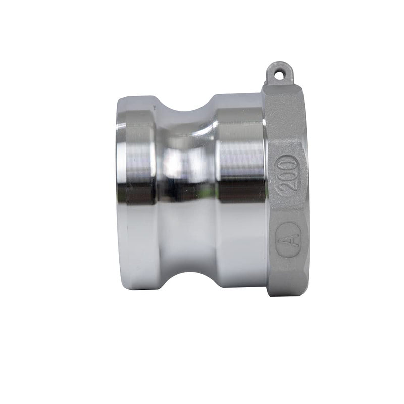 [Australia - AusPower] - 2 pcs Aluminum cam lock fittings (2" Part A) cam groove hose fitting camlock fittings, Male Adapter Female NPT Thread camlock fitting (2) 2 
