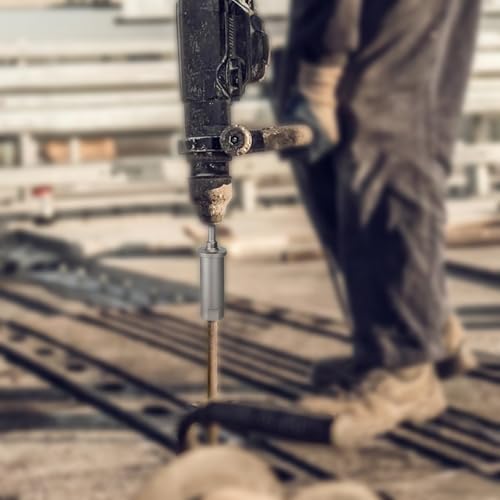 SDS Plus Ground Rod Driver for Grounding Rod, 40CrMo Steel Adapter Bits for All SDS-Plus Rotary Hammer Drill, Removable Tool for Fence Installation Rebar Piling - ODØ19mm X 145mm Length 3/4"(19mm)