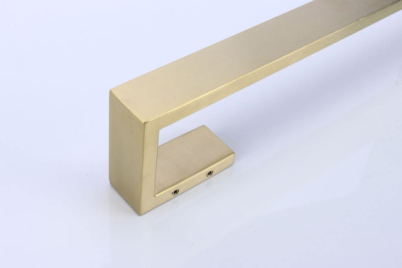 TocTen Bath Towel Rack - Square Base Thicken SUS304 Stainless Steel Towel Bar for Bathroom, Bathroom Bar Accessories Towel Rod Heavy Duty Wall Mounted Towel Holder (Brushed Gold, 24 Inch) Brushed Gold