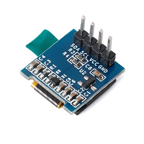 Hailege 2pcs 0.49 Inch 64 x 32 OLED LCD Display 0.49 Inch IIC I2C OLED LCD Screen Module 64 x 32 4 Pin White