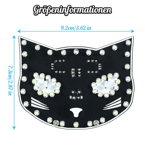 PEMENOL Soldering Project Set with Touch Control Function, DIY Black Cat Decoration, Soldering Kit, 3 Light Modes, Suitable for Adults, Beginners, Decoration Gifts