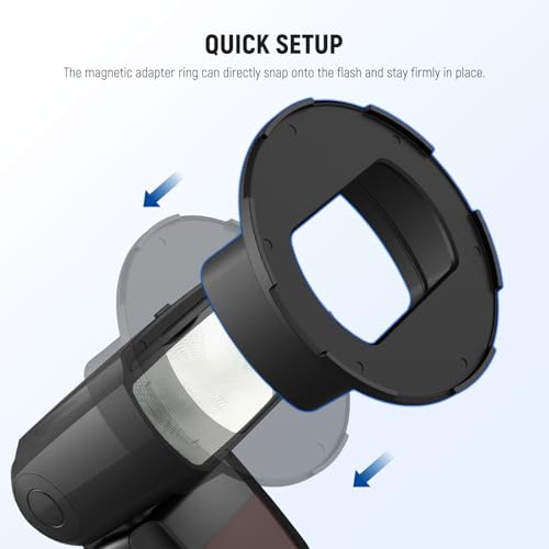 NEEWER Square Flash Magnetic Adapter Ring, Silicone Magnetic Mount Holder Light Diffuser Attachment Compatible with Godox V850III/860II NEEWER NW620 NW700 NW760 Z880 Z760 Square Head Flash, CRS14 Square(CRS14)