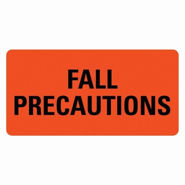 Fall PRECAUTIONS Medical Labels