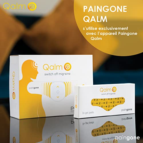 Paingone Qalm Replacement Gel | Prevention and Relief of Migraine | Treatment of Migraine, Migraine Attacks | Prevention and Relief of Headaches | Quick Relief without Medications | Qalm gel pads for the prevention and relief of migraines and headaches...