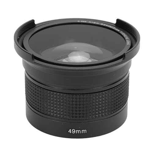 0.35x Ultra Wide Angle Fisheye Lens with Macro, AF IR Compatible. Suitable for All Cameras, Camcorders, and Lenses. for High Resolution Day and Night Photography (49mm) 49mm