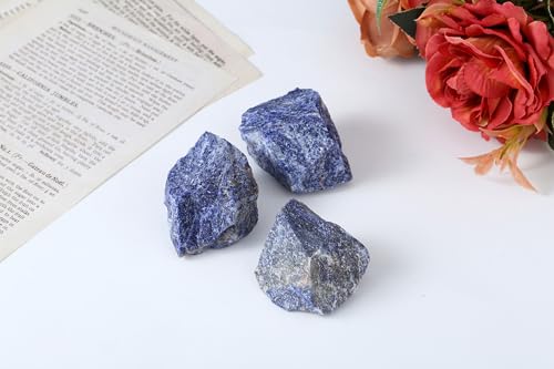 XIANNVXI Lapis Lazuli 1.8-2.2" Large Raw Crystals and Healing Stones Natural Rough Crystal Rocks for Decor Gifts Tumbling Cabbing Polishing Fountain Rocks 1PCS 1.8-2.2" (1PC)