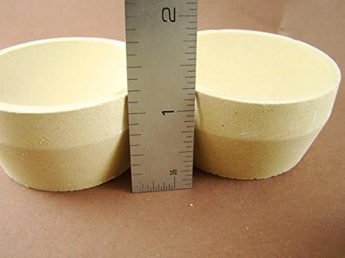Lot of 6 - # 10 Mabor Cupel 2-3/8" Gold-Assay-Smelting-Refining-Melting-Cupels