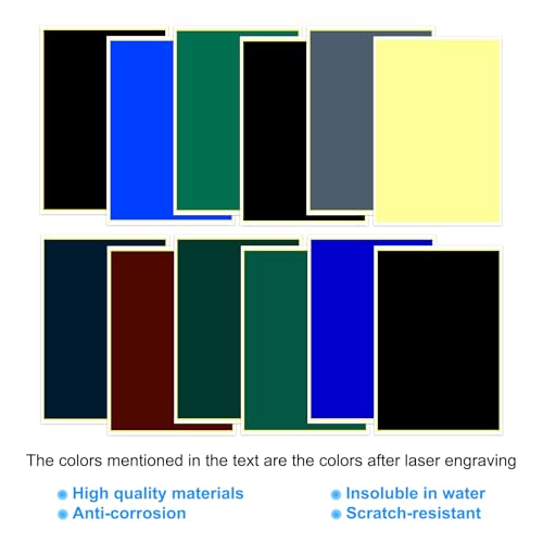 PATIKIL 15.3x10.4 Inch Laser Engraving Paper, 2 Pcs Laser Engraving Marking Color Paper with Scraper for Fiber Laser Marking and Engraving on Metal Ceramics Glass, Silver