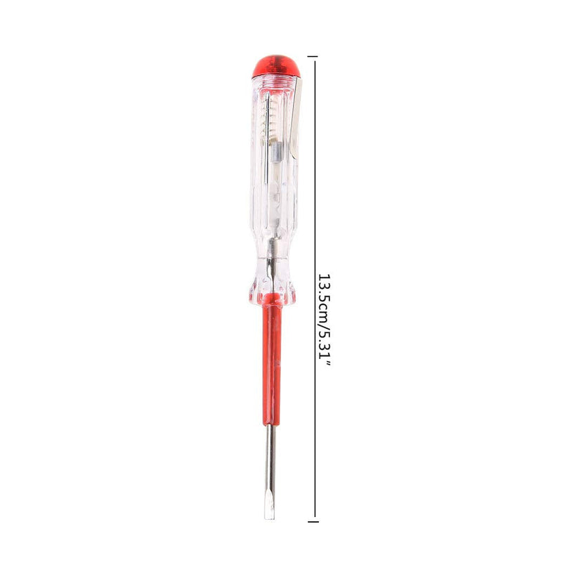 [Australia - AusPower] - Professional 100-500V Pocket Pen Sensor Voltage Detector Tester Screwdriver Clip Tester Voltage Test Pencil 