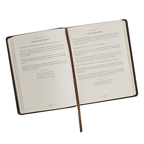 Radical Wisdom 365 Devotions: A Daily Journey for Leaders - Brown Faux Leather Flexcover Gift Book Devotional w/Ribbon Marker