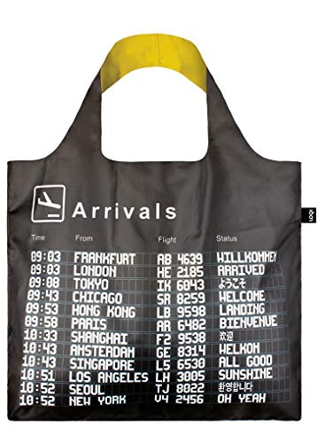 LOQI unisex-adult Airport (Set of 3) Arrivals, Departures, Icons