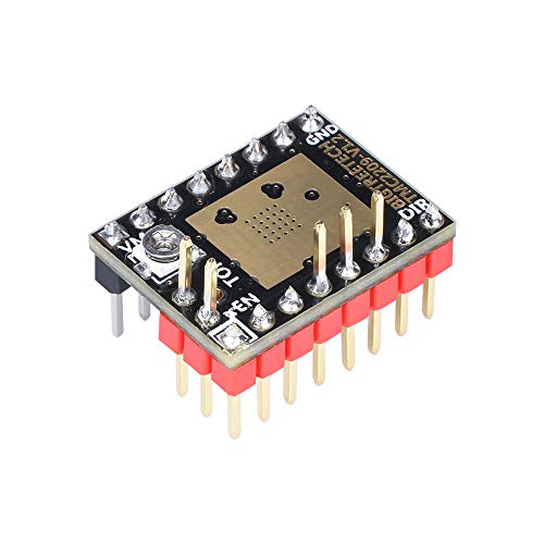 BIQU DIRECT 3D Printer Part Stepstick Mute TMC2209 V1.2 Stepper Motor Driver with Heatsink for SKR V1.3 MKS GEN L Ramps 1.4/1.5/1.6 3D Printer Control Board(Pack of 5pcs) (UART Mode)