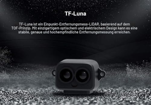 youyeetoo TF-Luna Lidar Sensor Module Single-Point Ranging Module 0.2-8 m Measurement Range Distance, for Drone Industrial Sensing Robot Smart Home Support I/O, UART and I2C TF-Luna UART 8M Small