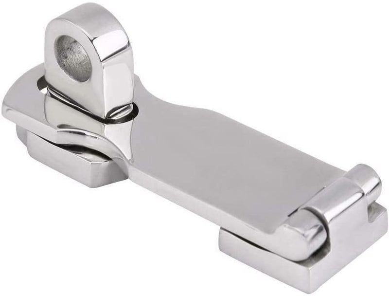[Australia - AusPower] - ISURE MARINE Grade Stainless Steel 3" Heavy Duty Door Hasp with Turning Padlock Eye Mount with Screws 