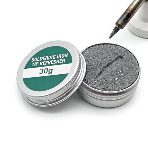 Soldering Tip Cleaner 30 g Reactivator Paste, Soldering Tips Activator for Removing Oxidation and Black Coating, Cleaning and Care Paste for Soldering Iron Tips, Quick Re-tinning
