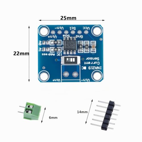 6pcs CJMCU-219 INA219 I2C Bi-directional DC Sensor Module | DC power/power monitoring sensor module for Arduino Raspberry Pi 6