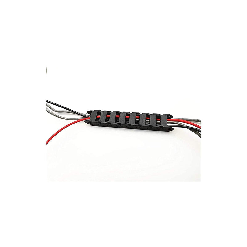 [Australia - AusPower] - 39.3 inch Carrier Drag Chain Cable Wire R18 10x15mm (Inn H x W) Plastic Black Open Type for CNC Router Mill and 3D Printer. 