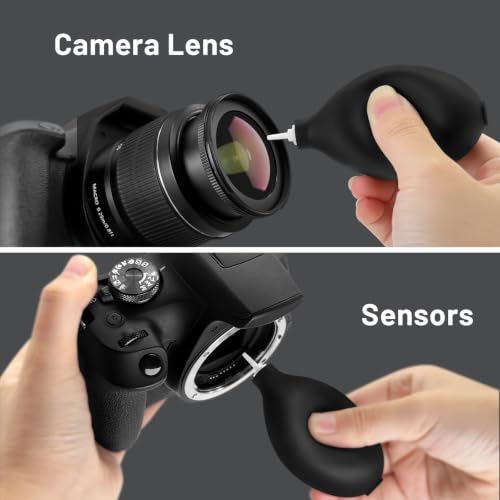 Camera Lens Cleaning Kit with Pro 10x Sensor Swabs, Sensor Cleaner, Compatible with Canon, Nikon, Sony mirrorless DSLR Camera (Enhanced Version) Enhanced Version