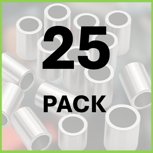 Aluminum Spacer 3/4" OD x 5/16" ID x 1/2" Long-Round Spacer Unthreaded Standoff Bushing Plain Finish, Fits Screws Bolts M8 and 5/16" by Metal Spacers Online (25 Pack) 1/2" Length 25