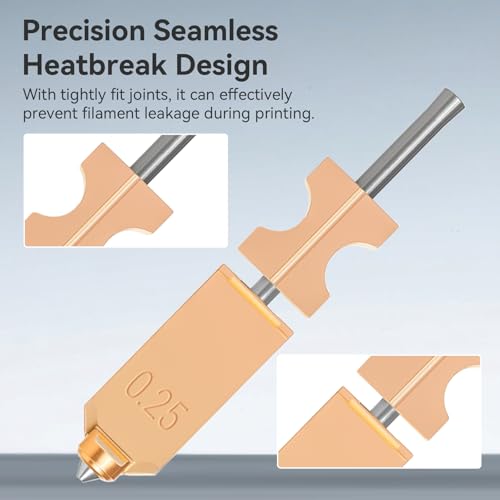 AD5X Quick-Swap Hardened Steel Nozzle 0.25mm+0.4mm+0.6mm 0.25+0.4+0.6mm-New