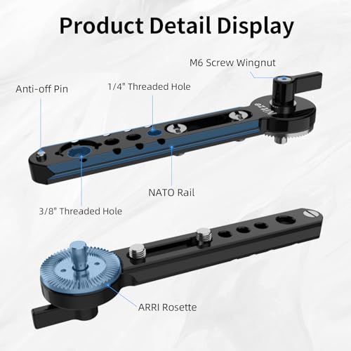 Nitze NATO Rail with ARRI Rosette (5"/127 mm) - N49-NR5 5"/127mm NATO Rail