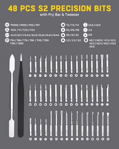 Banshu Mini Electric Screwdriver 52-in-1 precision screwdriver set with interchangeable bits