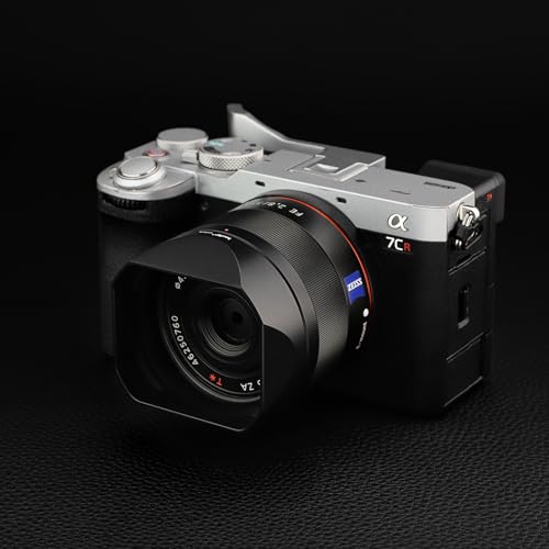 Haoge LH-S245N Bayonet Square Metal Lens Hood for Sony FE 50mm F2.5 G FE 40mm F2.5 G FE 24mm F2.8 G Lens,Sony RX1R III/M3/RX1R2 Camera Shade with Cap
