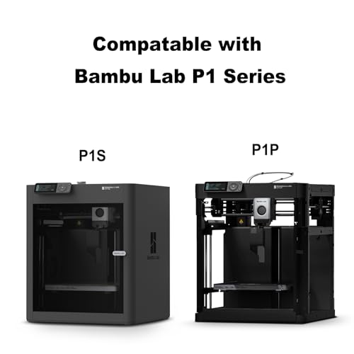 24V 48W 300℃ High-Temperature Ceramic Heater and Thermistor with Thermal Grease, Fixing Clip for Bambu Lab P1P/P1S 3D Printer, 2PCS P1S/P1P