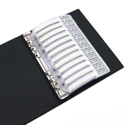 DollaTek Capacitor 0402 (0.5pF-1uF) 80 Value x 50pcs = 4000pcs SMD SMT Capacitor Combined Example Book Kit 0402 Capacitor