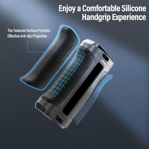 SIRUI Side Handle with Locating Mount for ARRI and Dual 1/4" Screw Mount Optional, Lightweight Camera Handgrip with Cold Shoe, Multiple Threads, Up and Down Adjustable Side Grip, AM-SHS(Pack of 1) ARRI & Dual Screw Mount
