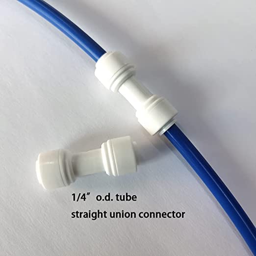 [Australia - AusPower] - Malida 1/4" OD to 1/4" OD push fit straight union quick connector for RO water system push to connect tube (10pack) 10 I-TT-0202 