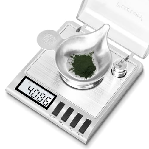 Fuzion silver digital milligram scale, 50g capacity with 0.001g precision and accessories