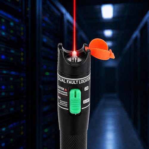 10MW Visual Fault Locator 10KM Fiber Optic Tester Tool Kit VFL Red Light Pen for SC/FC/ST/LC Connector for Fiber Network Cable Test | Visual Fault Locator, LWL Tester, Tragbar Mini Rot Fiber Optic Kabel Tester 10 km