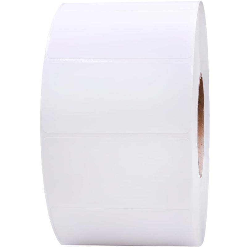 4 x 2 Direct Thermal Perforated White Labels, 3″ Inch Core, 3000 Count - Label Paper for Thermal Printer Labels, Permanent Adhesive, Suitable for Various Industries