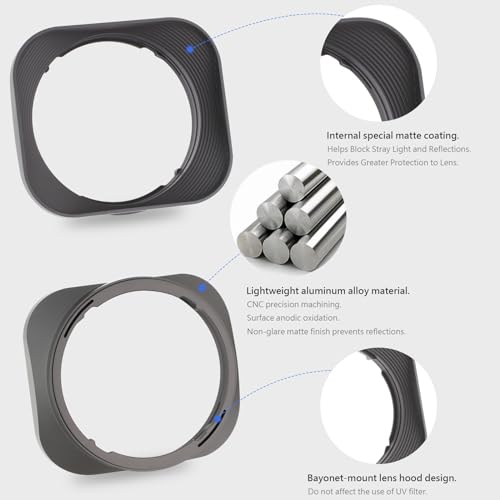 Haoge Bayonet Square Metal Lens Hood for Sigma 56mm F1.4 DC DN Lens LH-SM5614