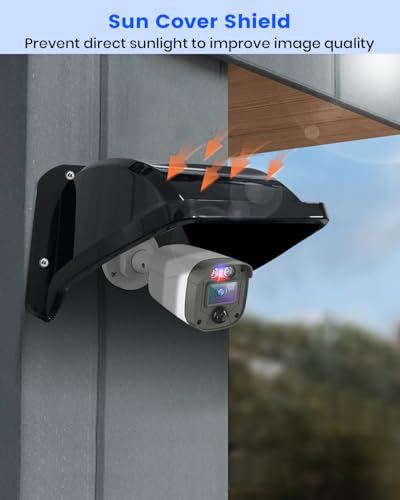 Universal Security Camera Sun Rain Cover Shield for Outdoor CCTV Camera 1 Pack