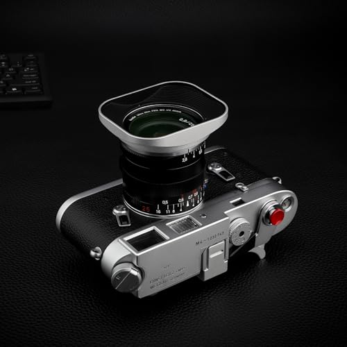 Haoge LH-ZV06P Lens Hood for Carl Zeiss Distagon T 2.8/21 21mm f2.8 ZM, C Biogon T 4.5/21 21mm f4.5 ZM, 2.8/25 25mm f2.8 ZM, 2.8/28 28mm F2.8 ZM, C Sonnar T 1.5/50 50mm f1.5 ZM Hollow Out Designed [Square - Silver - Hollow Out Designed]