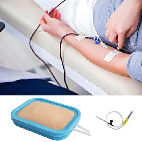 Surgical Set of 4 Injection Training IV Start Kit Realistic Blood | Medical Grade Silicone Infusion Training Kit for Medical Students and Nurses