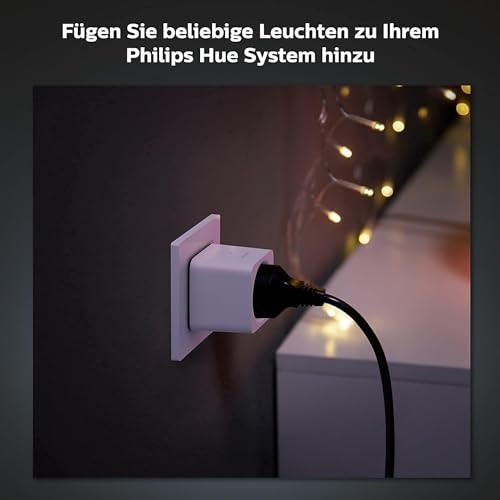 Philips Hue Smart Plug for Hue Lighting Systems, Smart Socket for Controlling Lights, Compatible with Voice Control and App from Anywhere, White 1