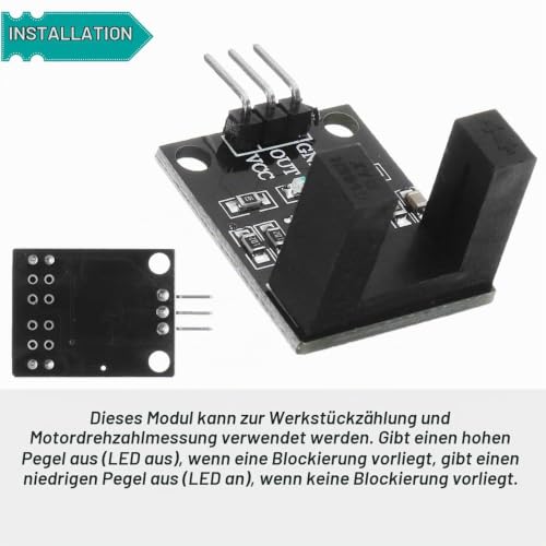 5pcs LM393 Photoelectric Sensor H2010 Photoelectric Infrared Sensor with Opposite Count Motor Speed Sensor Module with Encoder Cable