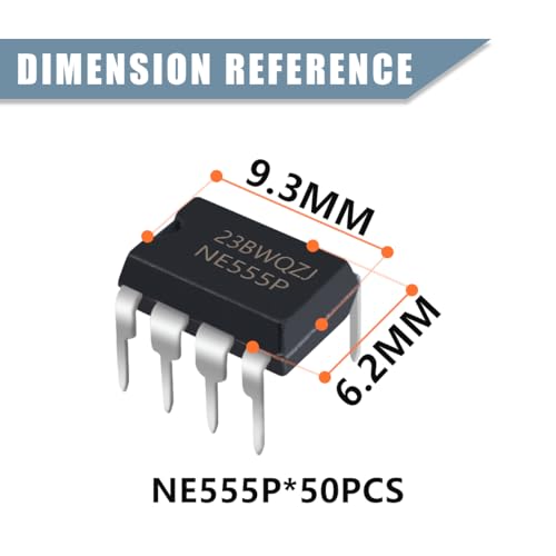 Timer IC NE555P Generator Single Period Time DIP 8 Double Pole Pack of 50