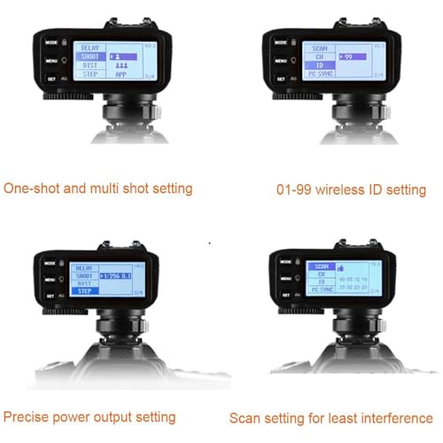 Godox X2T-N Wireless Flash Trigger Compatible with Nikon Camera Bluetooth Connection APP Control 1/8000s HSS Transmitter for Godox V1N TT685N TT350N V860II-N TT600 AD200 (X2T N Compatible with Nikon)
