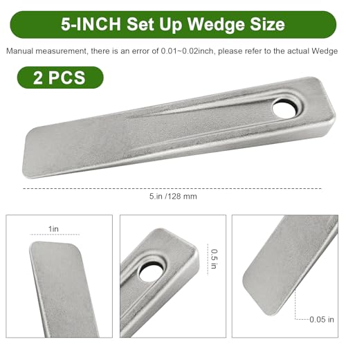 HEBRAR WG-5 steel welding wedge set, 5-inch pipe fitting leveling wedges for planers and milling machines